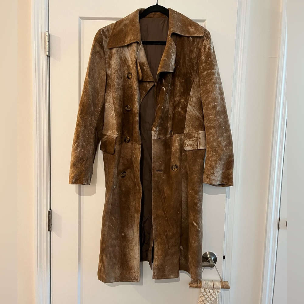 Vintage Suede Trench